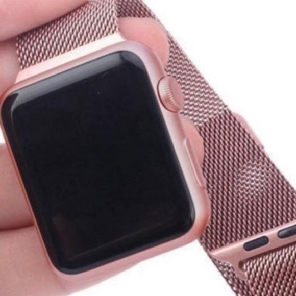 NEW Pink Rose Gold Stainless Band For Apple Watch - Picture 5 of 7